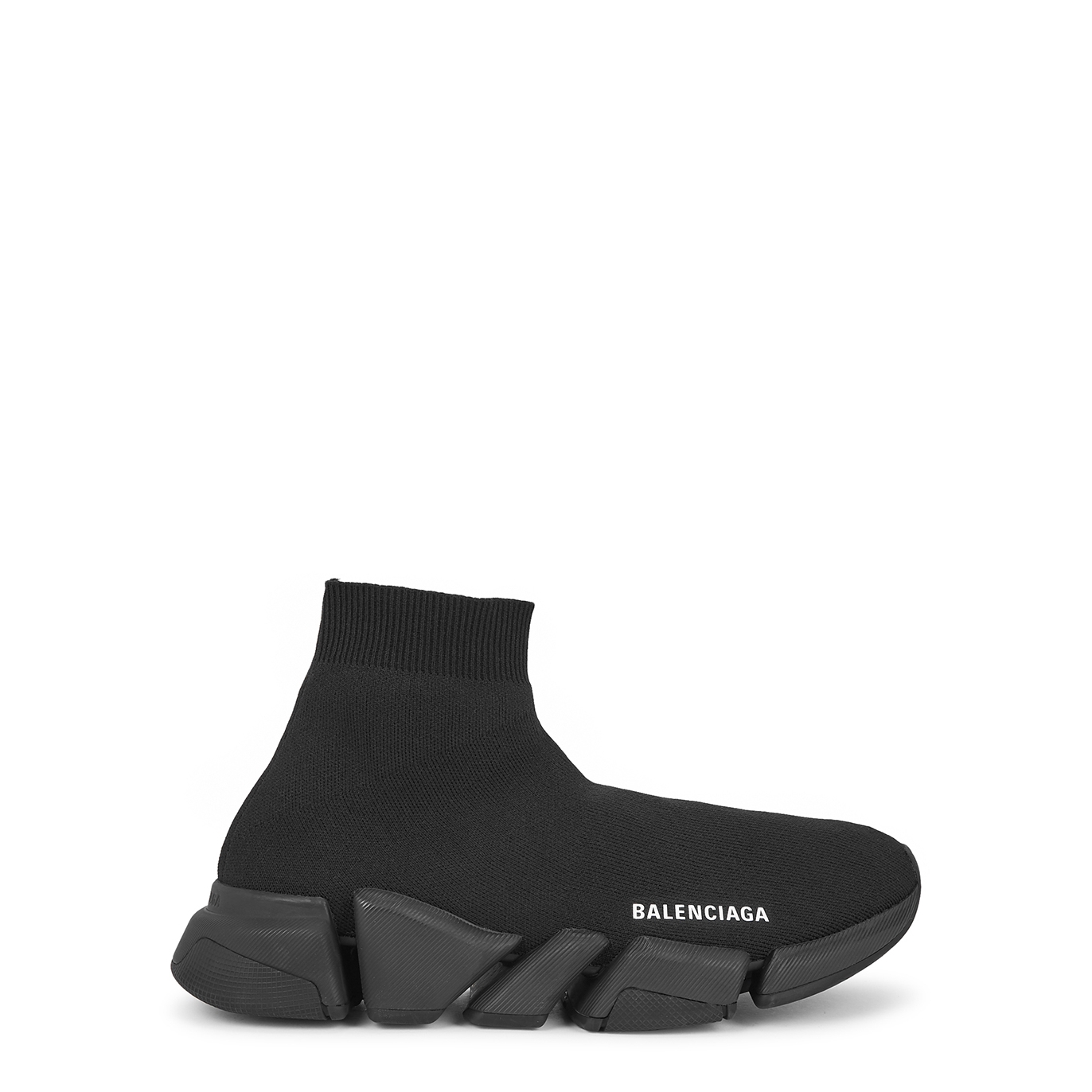 Balenciaga Speed 2.0 Black Stretch-knit Sneakers - 2