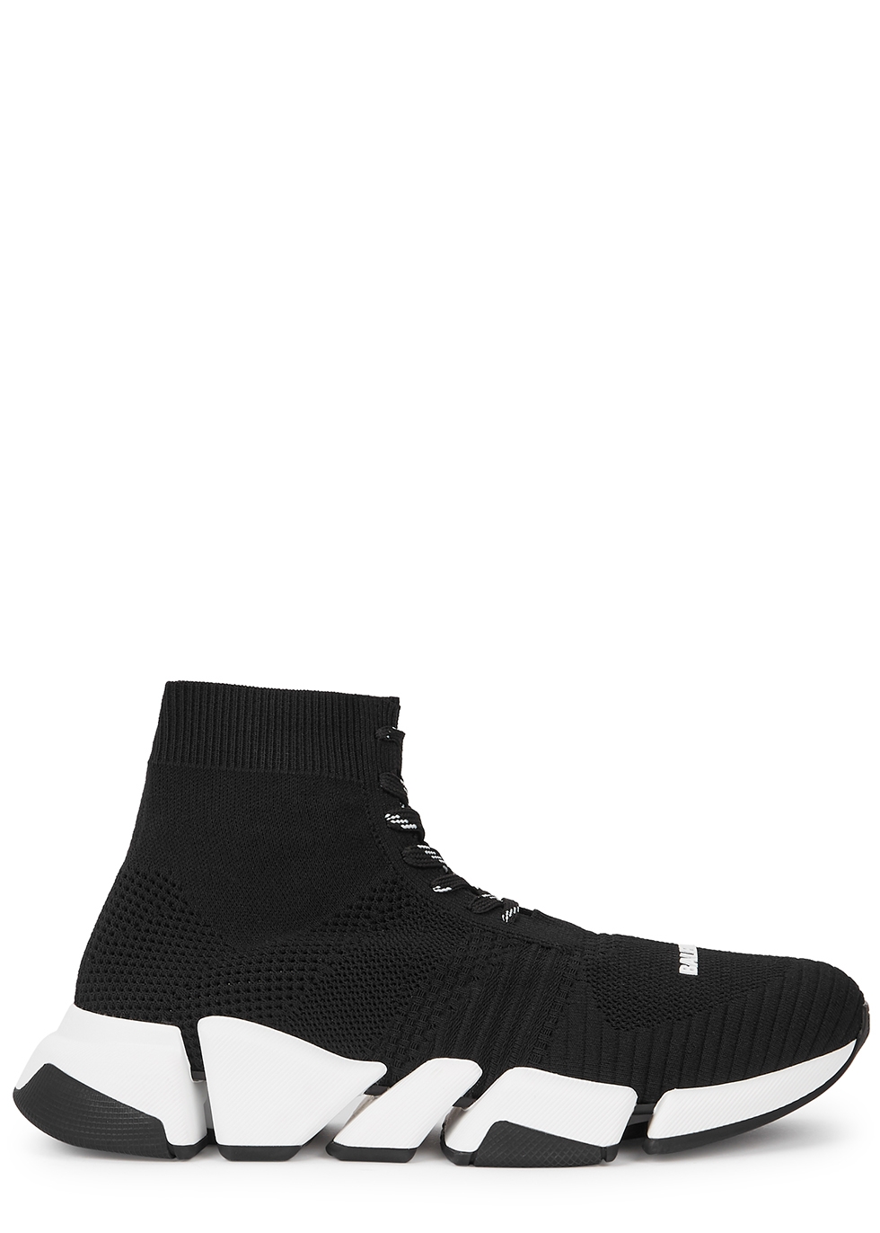Balenciaga Speed 2.0 black stretch-knit sneakers - Harvey Nichols