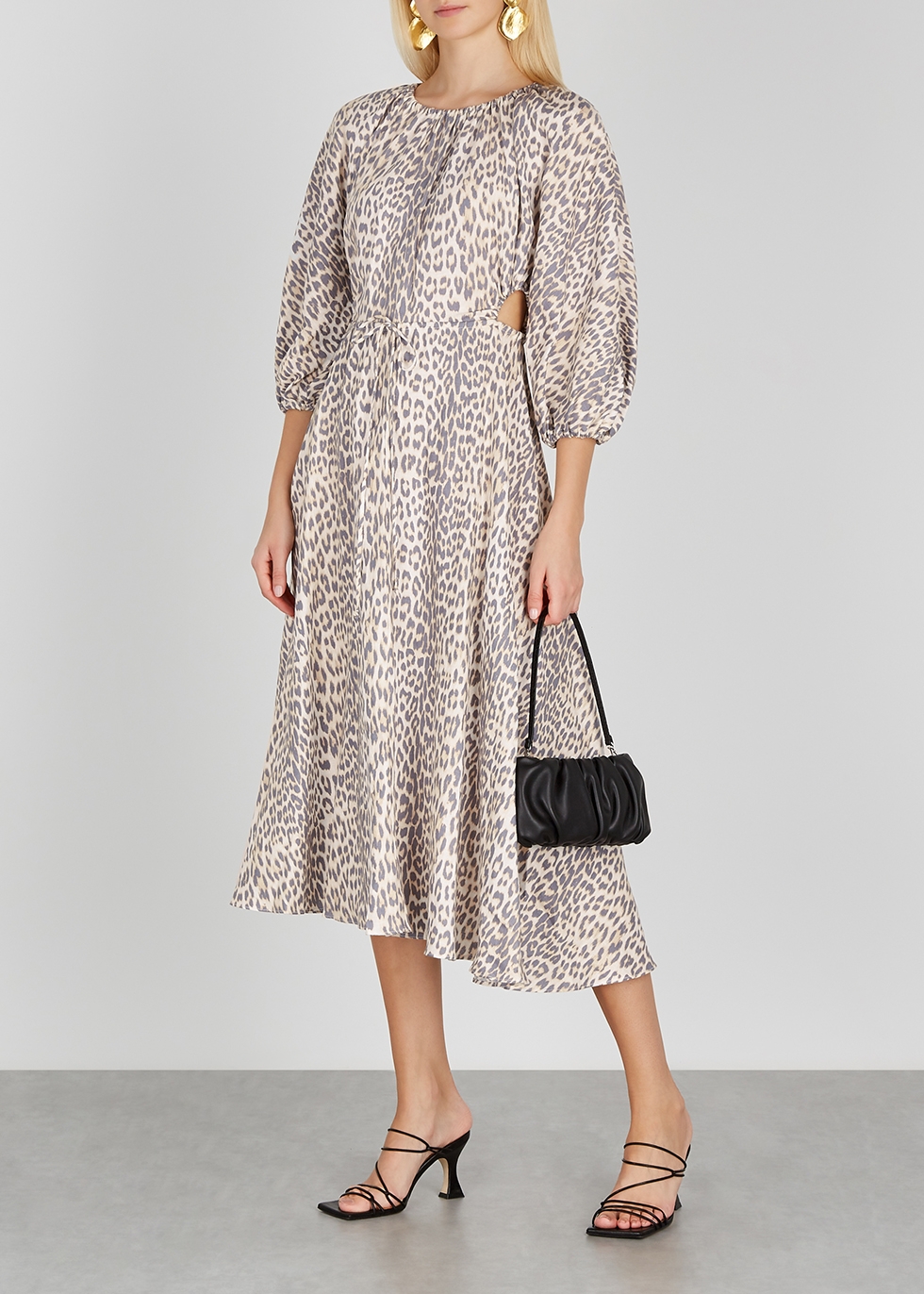 bec and bridge leopard print dress
