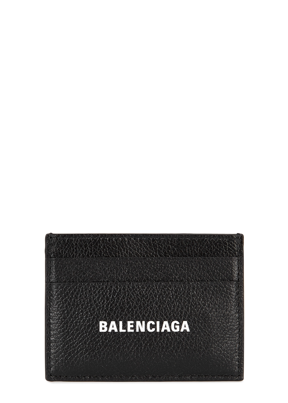 Balenciaga Black logo leather card holder - Harvey Nichols
