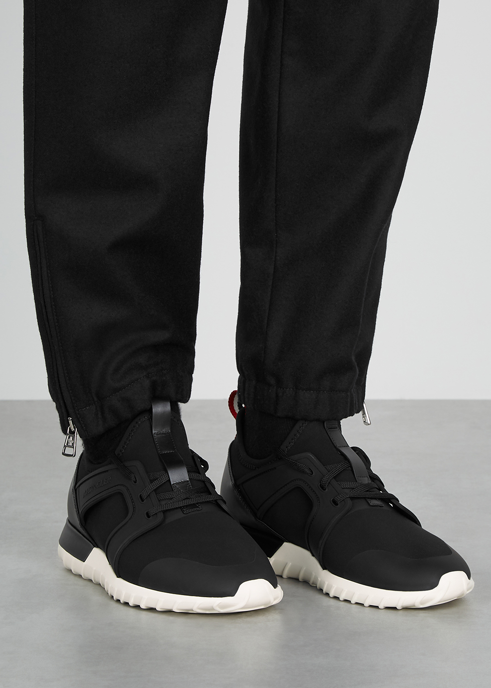 Moncler Emilien black neoprene sneakers 
