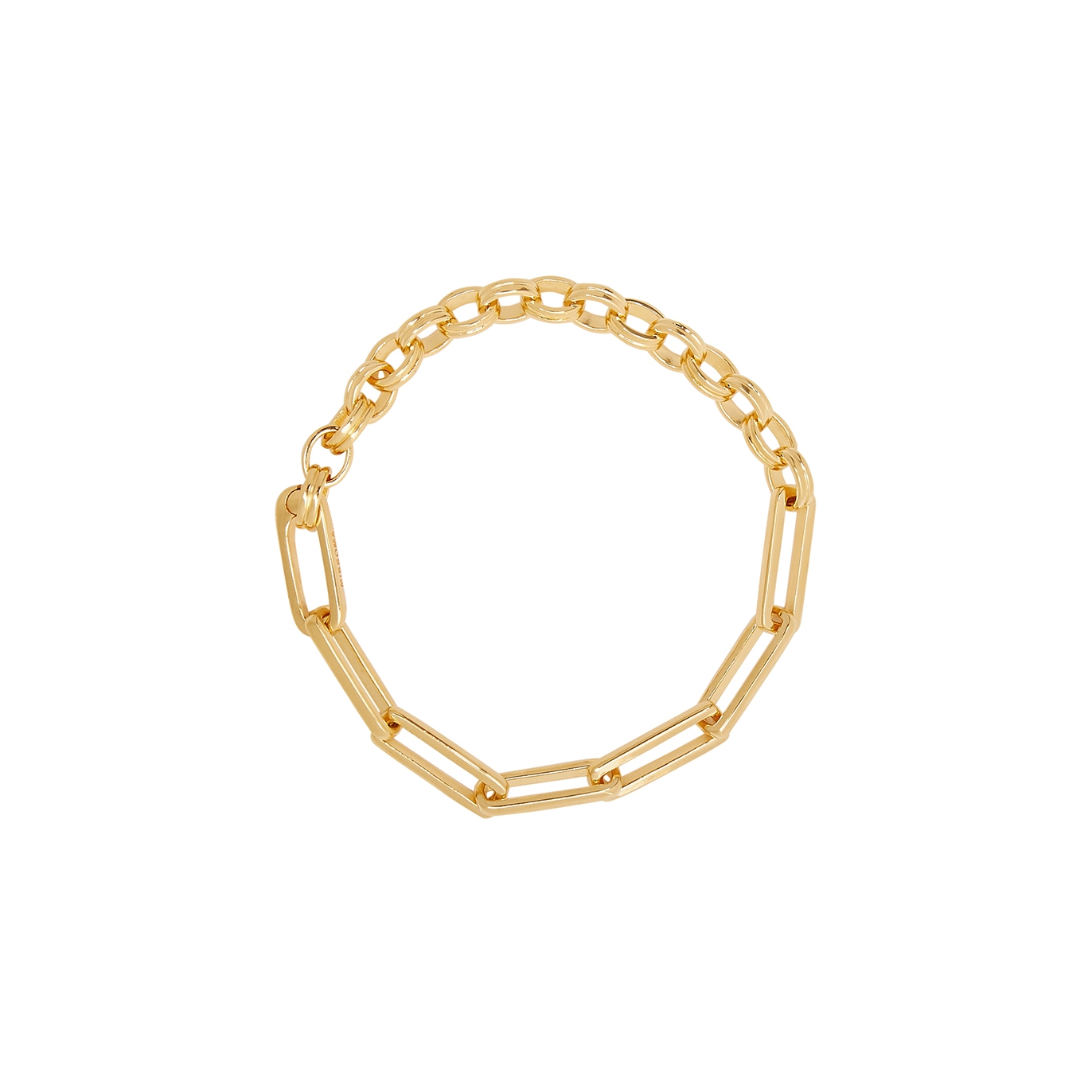 Missoma Deconstructed Axiom 18kt gold-plated chain bracelet - Harvey