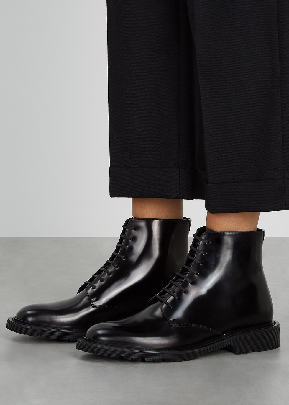 women's designer flat boots