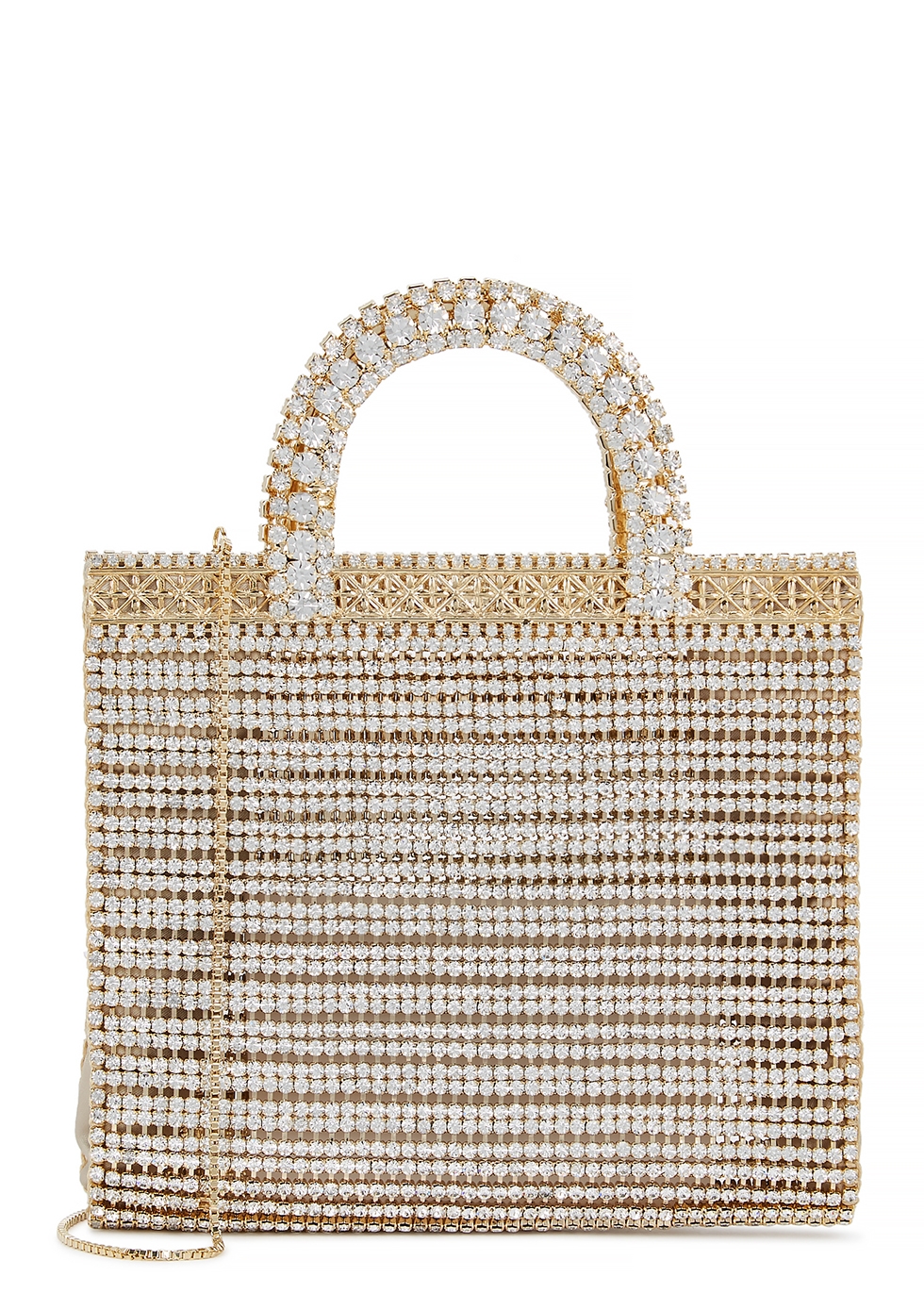 Teodora crystal-embellished top handle bag