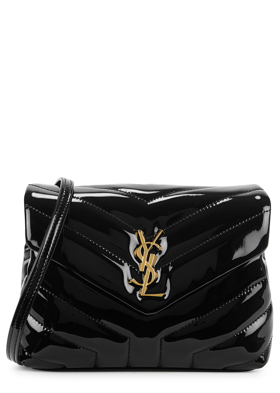 Loulou Toy black patent leather cross-body bag