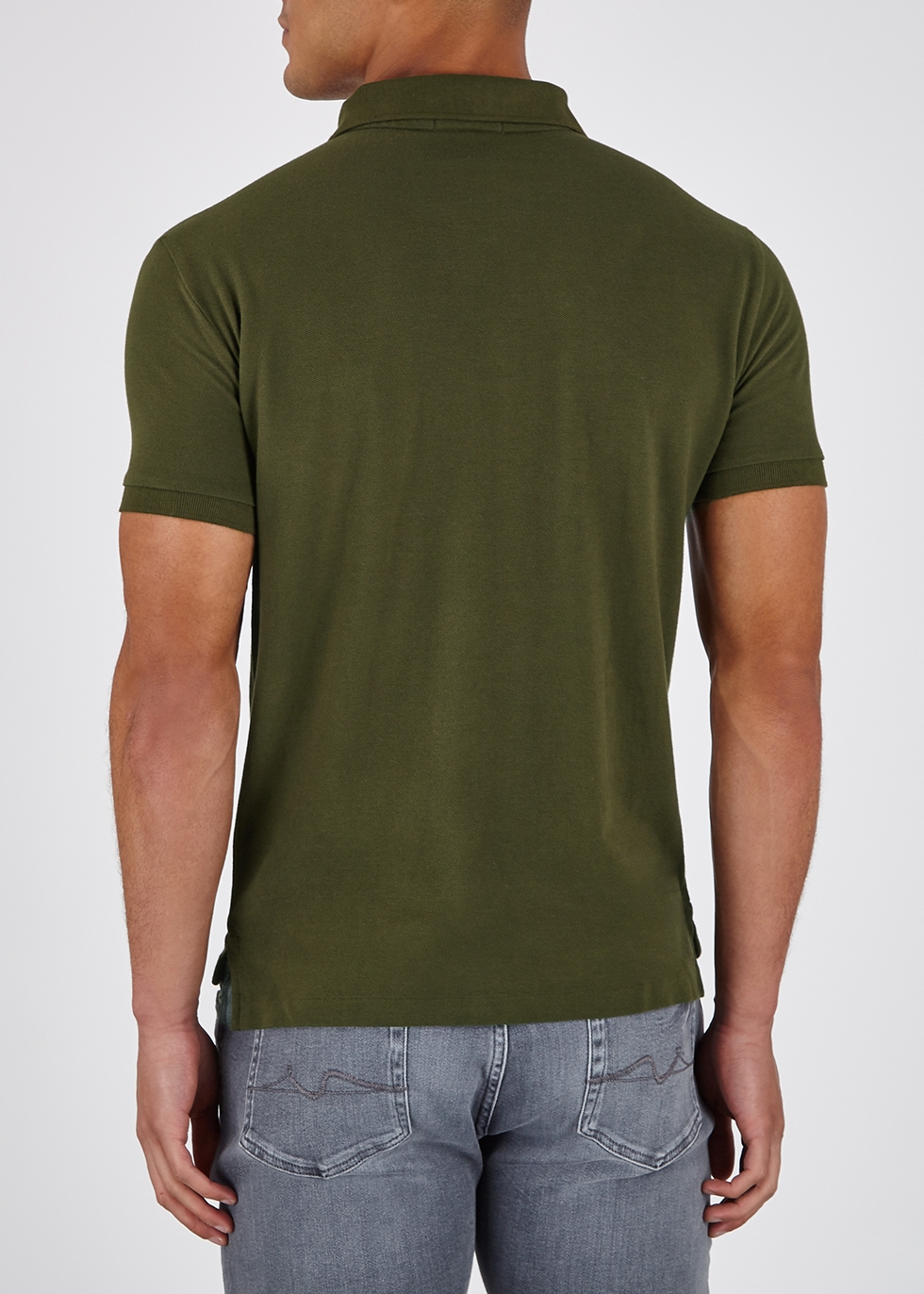khaki green ralph lauren shirt