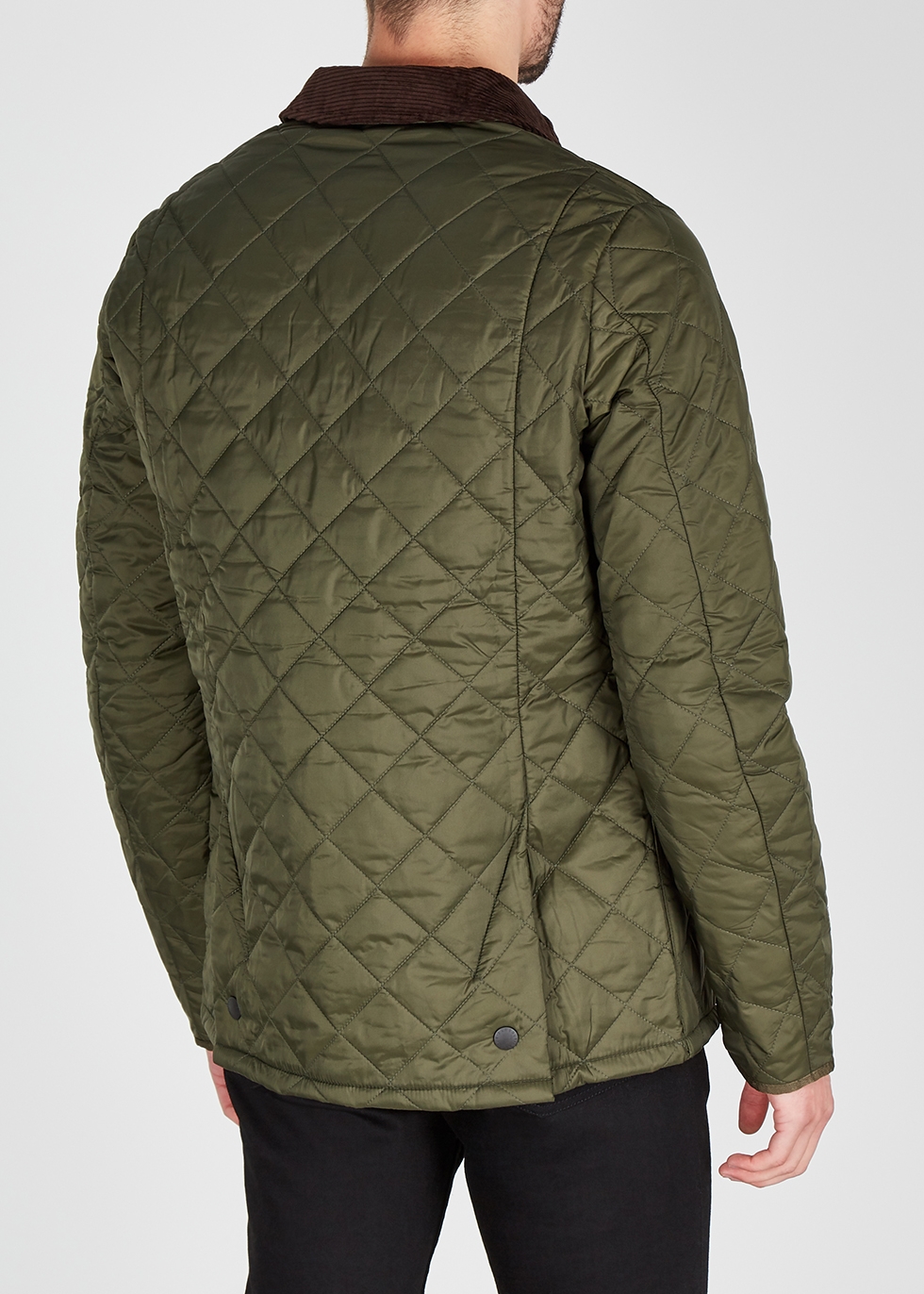 Barbour Liddesdale green quilted shell 