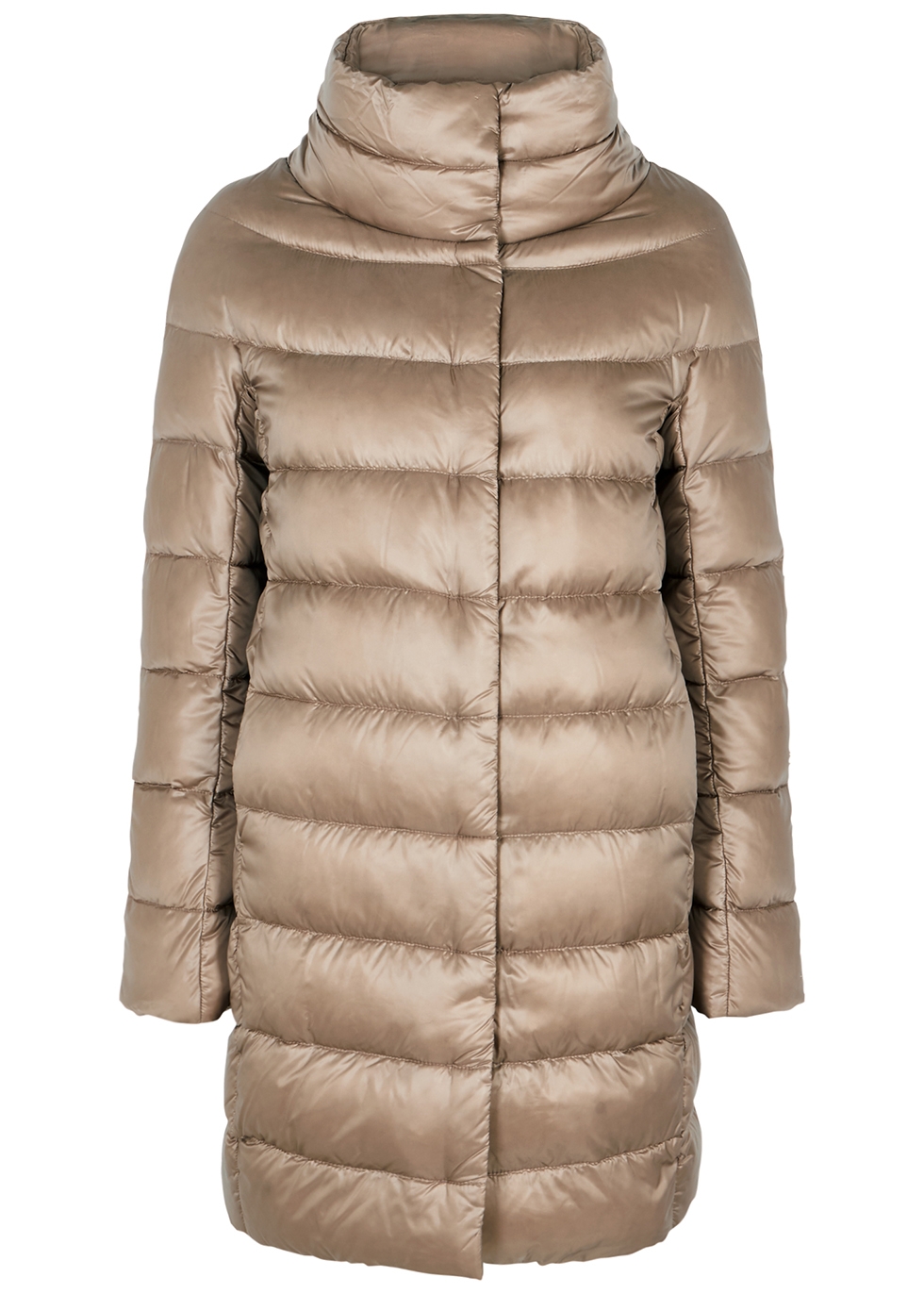 Icon navy quilted shell coat