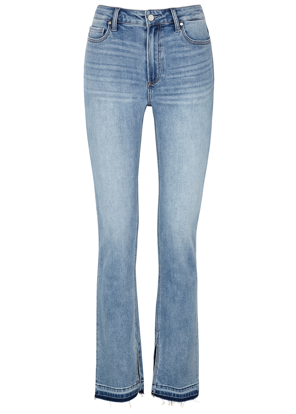 light blue straight leg jeans