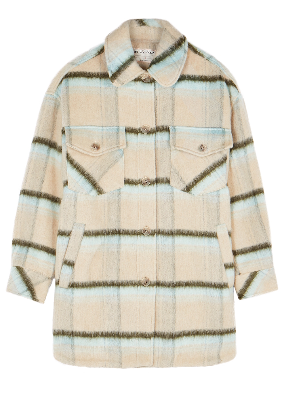 Vienna checked brushed flannel overshirt