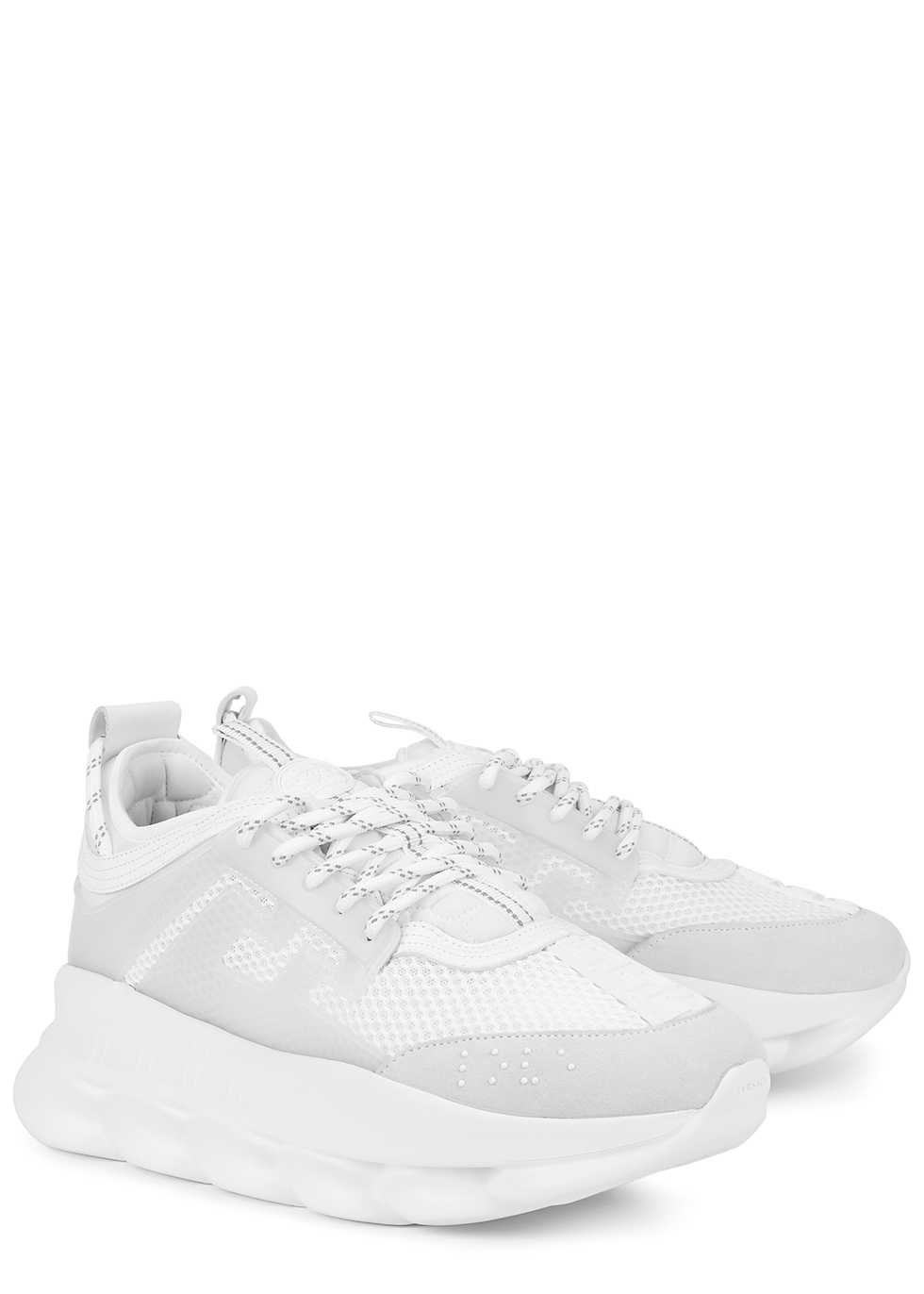 white mesh tennis shoes