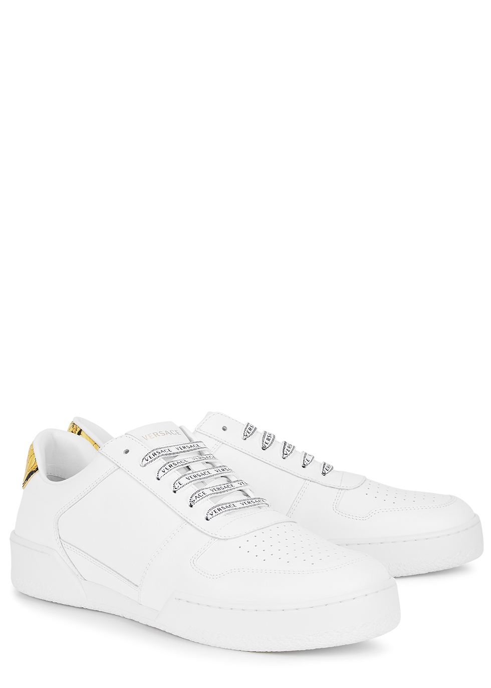 all white versace shoes