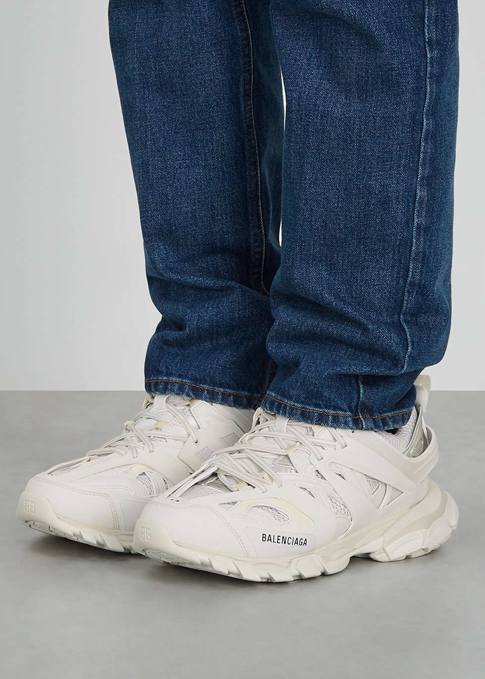 balenciaga panelled sneakers