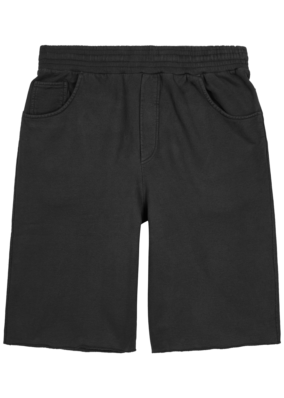 Fide faded black cotton shorts