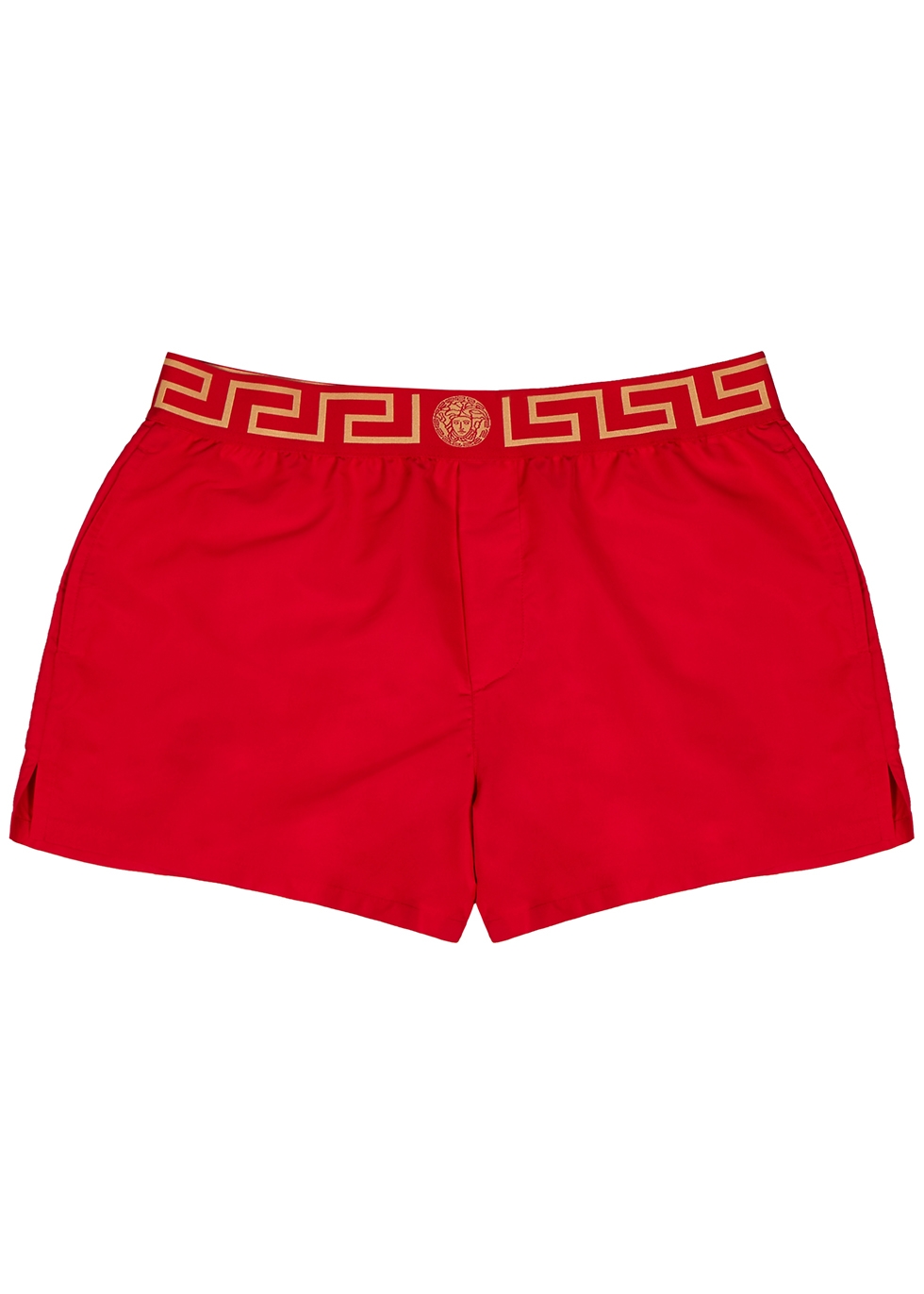 red versace shorts