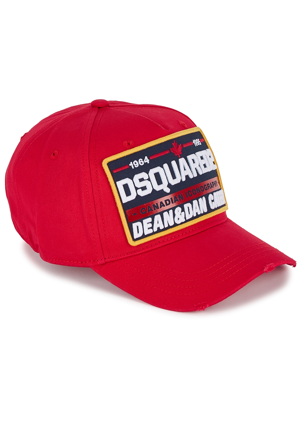Dsquared2 Red embroidered twill cap 