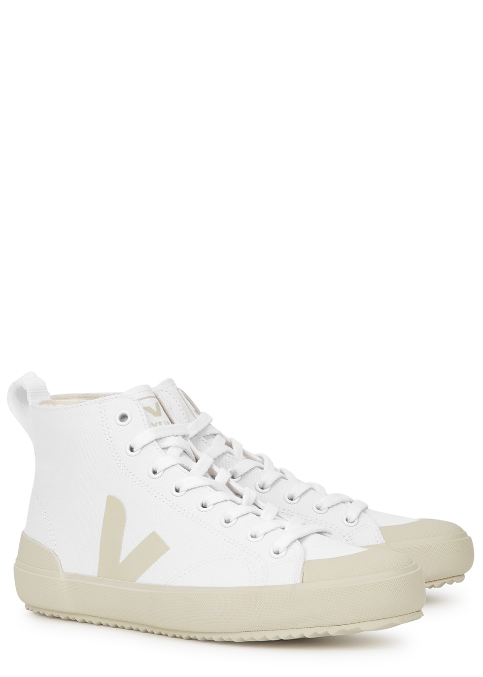 white canvas shoes high top