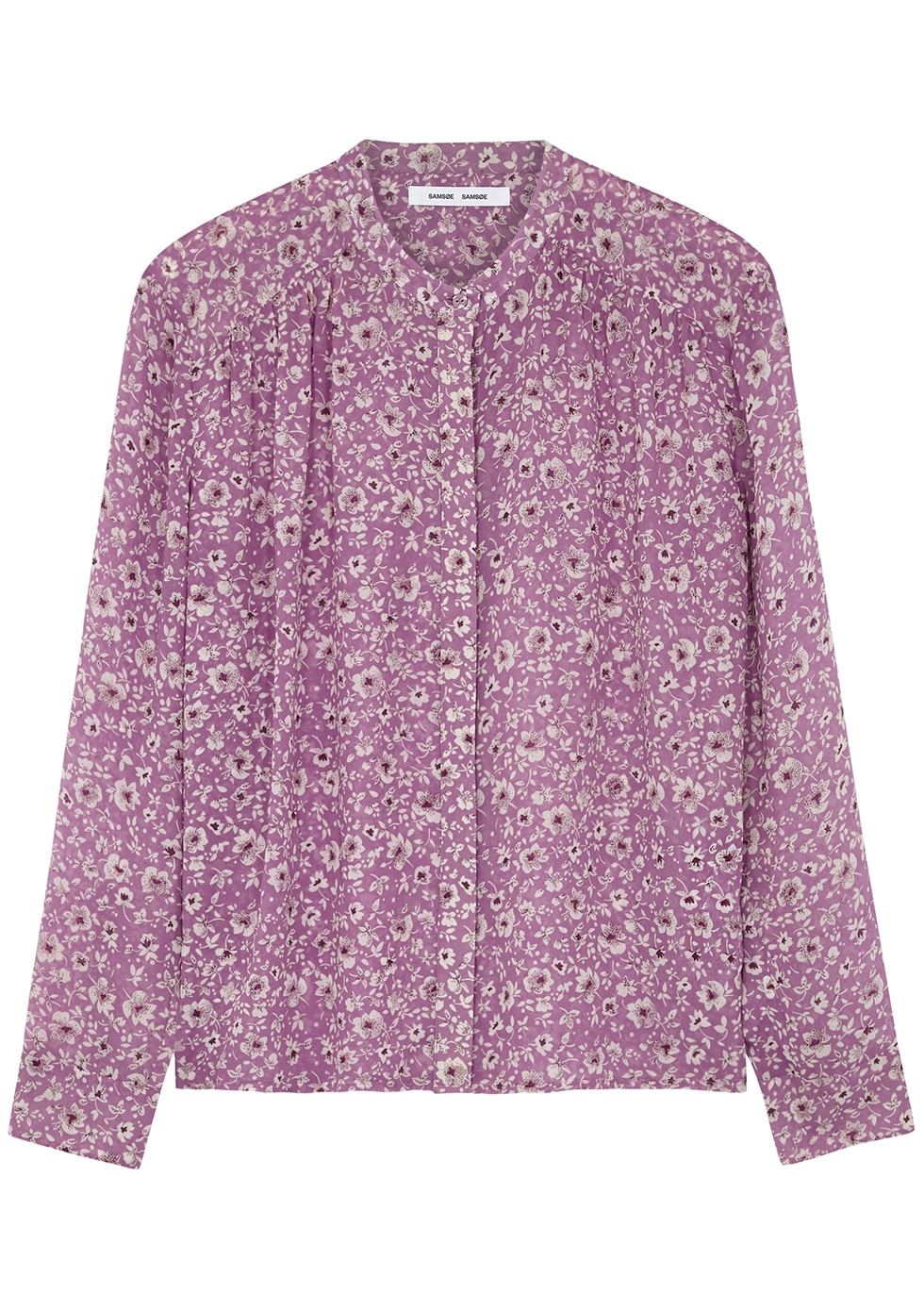 Elmy floral-print chiffon blouse