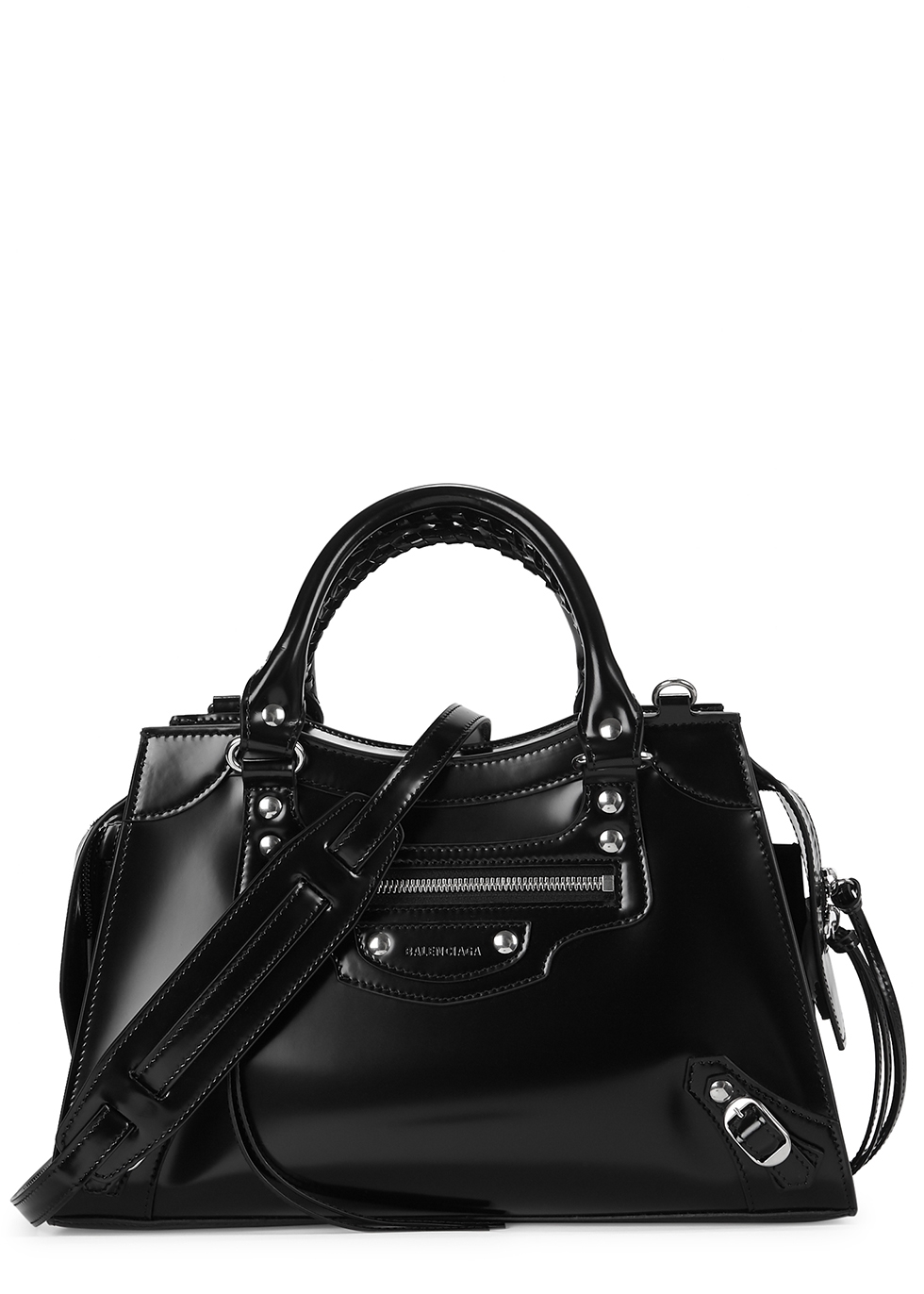 Balenciaga Classic City small black leather top handle bag - Harvey Nichols
