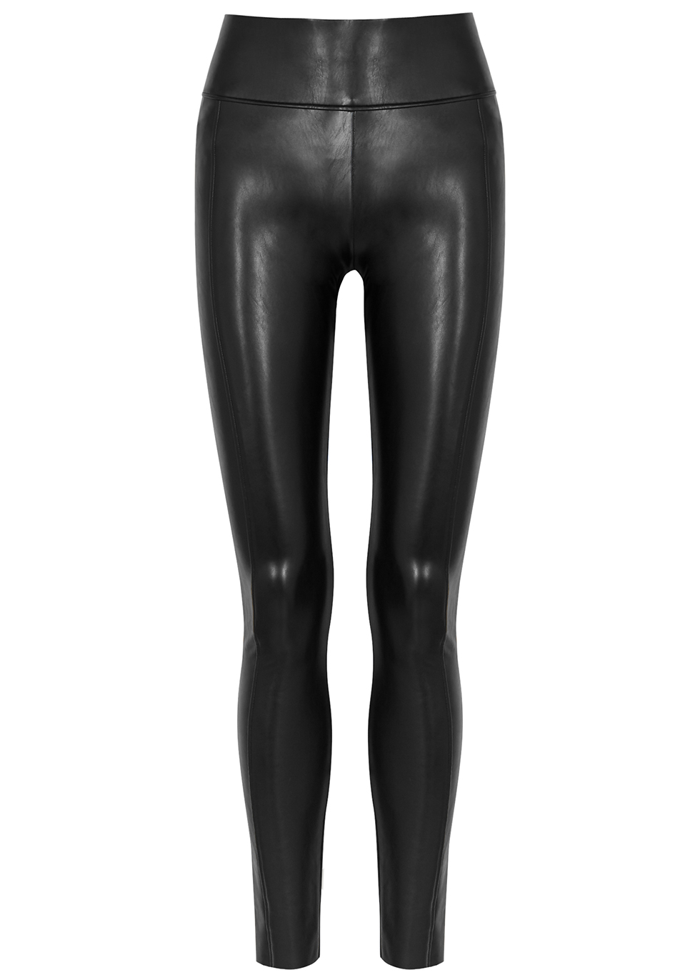 Wolford Edie black faux leather leggings - Harvey Nichols