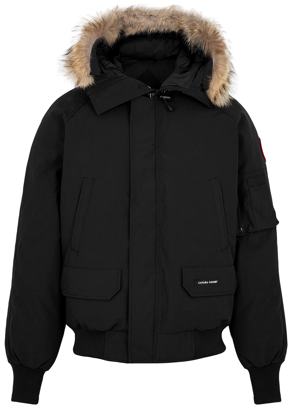 Canada Goose Chilliwack fur-trimmed Arctic-Tech bomber jacket - Harvey ...