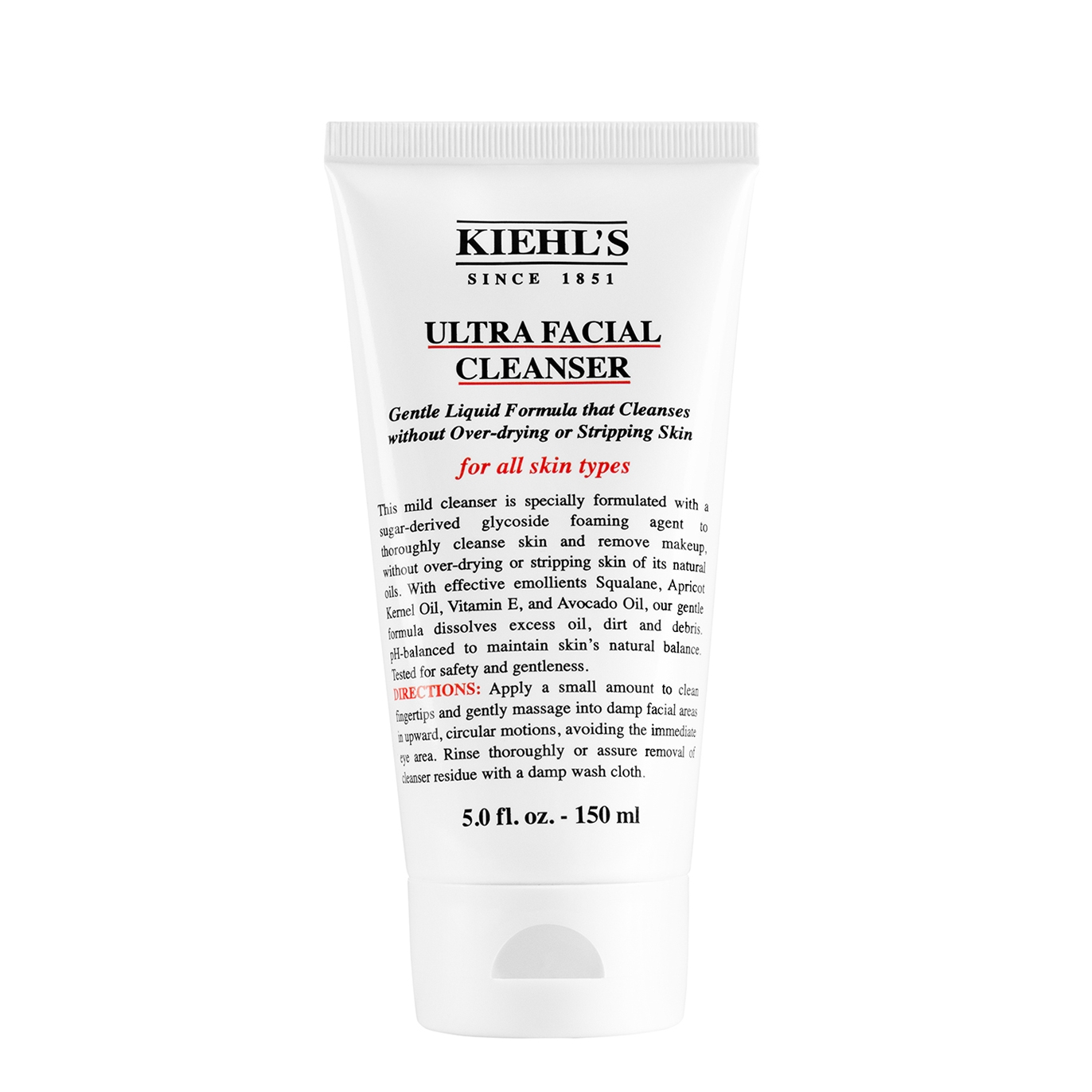 Kiehl's Ultra Facial Cleanser 150ml, Cleanses Skin and Removes Makeup