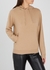 Camel hooded cashmere jumper - People's Republic of Cashmere