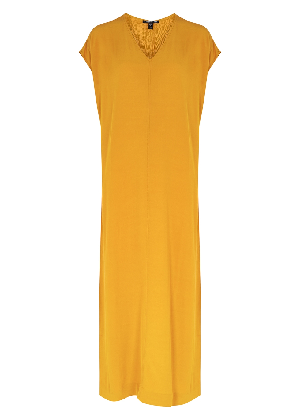 Marigold Tencel-blend midi dress