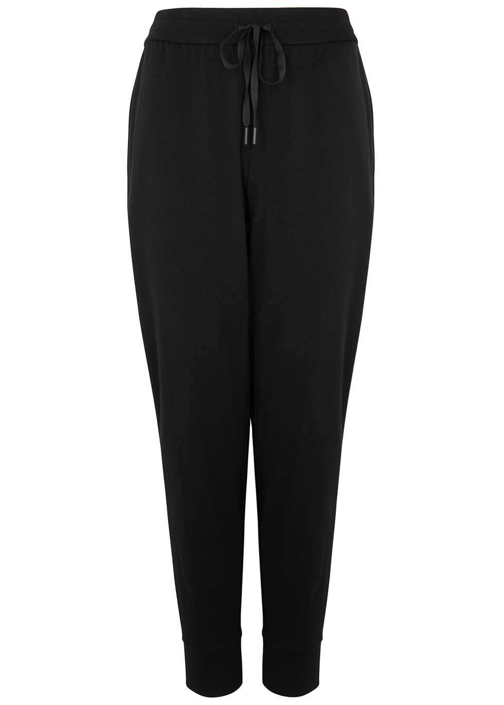 Black Tencel-blend trousers