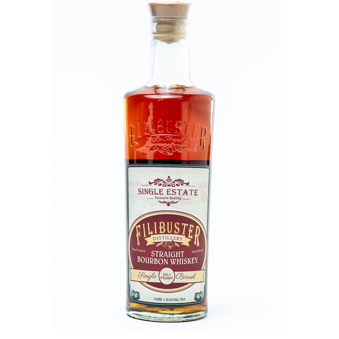 Filibuster Distillery Single Estate Straight Bourbon Whiskey 750ml