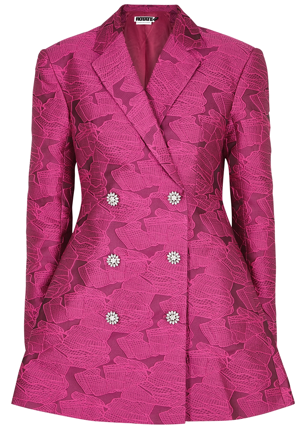 Newton dark pink jacquard blazer dress