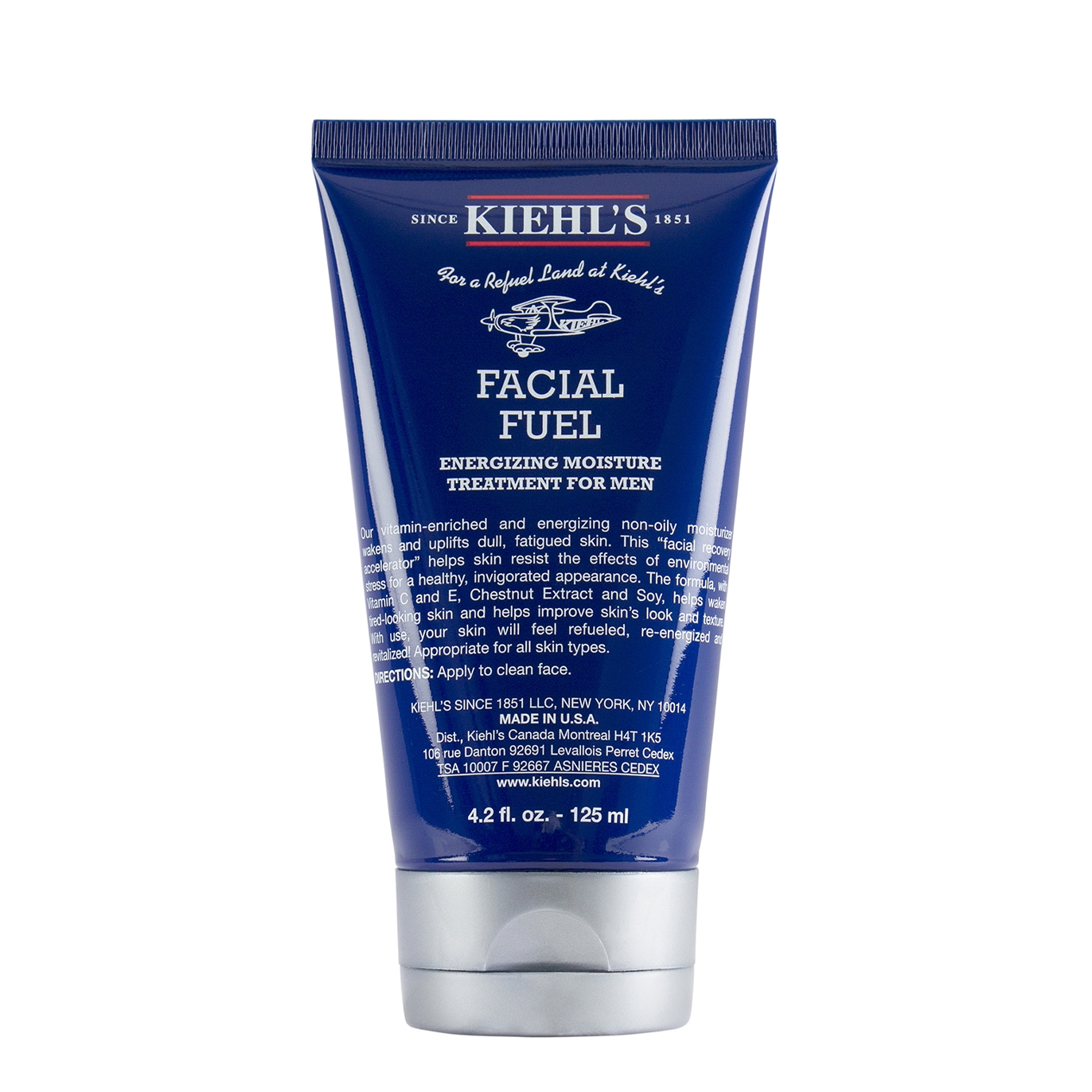 Kiehl's Facial Fuel Moisturiser 125ml, Uplifts Dull, Fatigued Skin