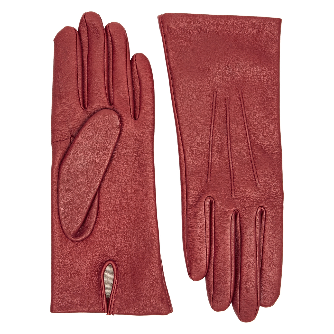 Dents Felicity Red Leather Gloves