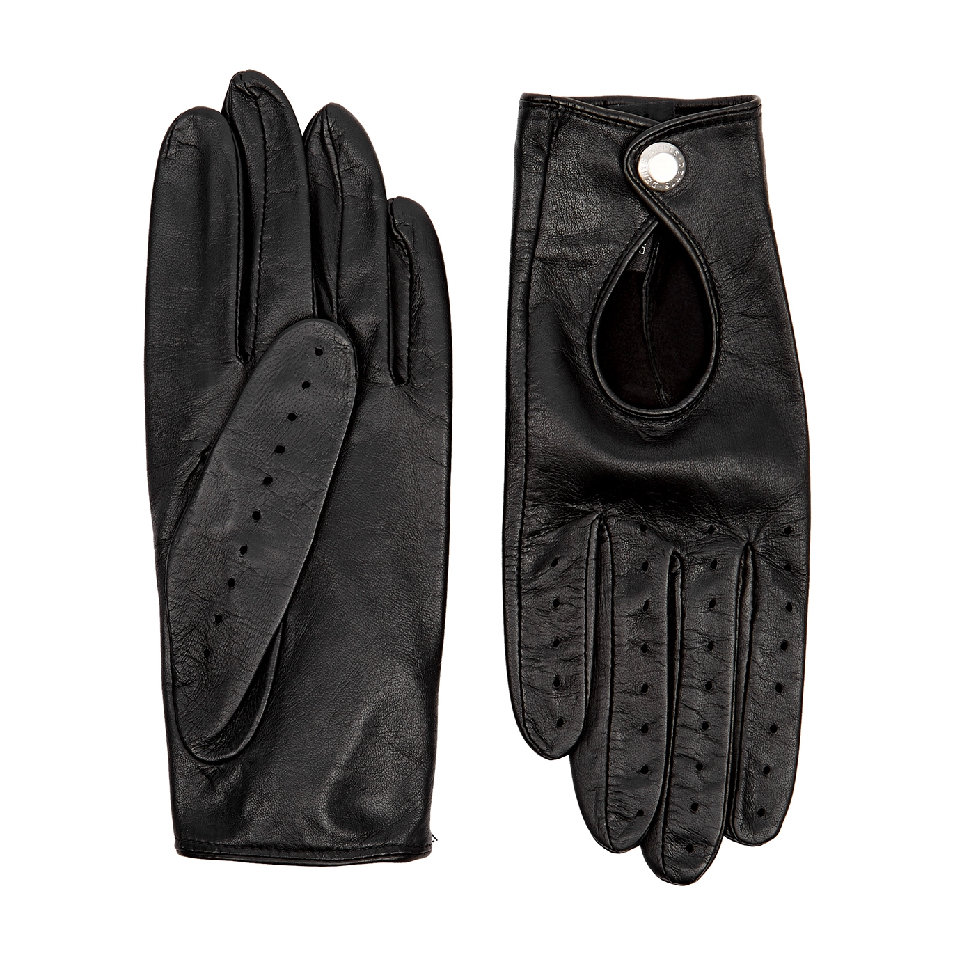 Dents Thruxton Black Leather Gloves