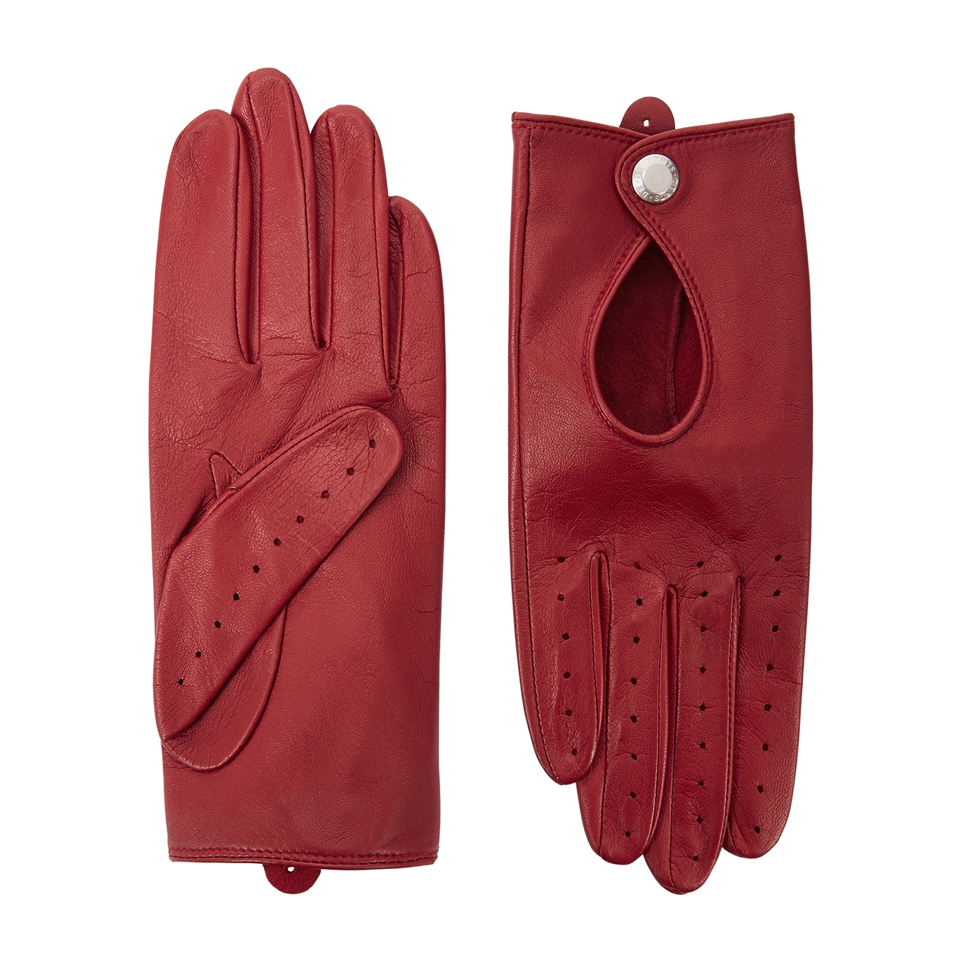 Dents Thruxton Leather Gloves In Red