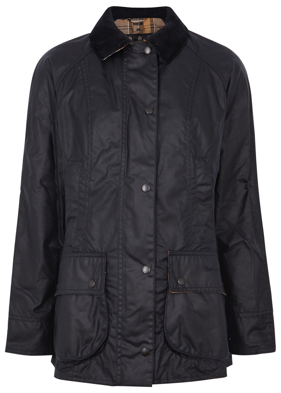 Barbour Beadnell navy waxed cotton jacket - Harvey Nichols