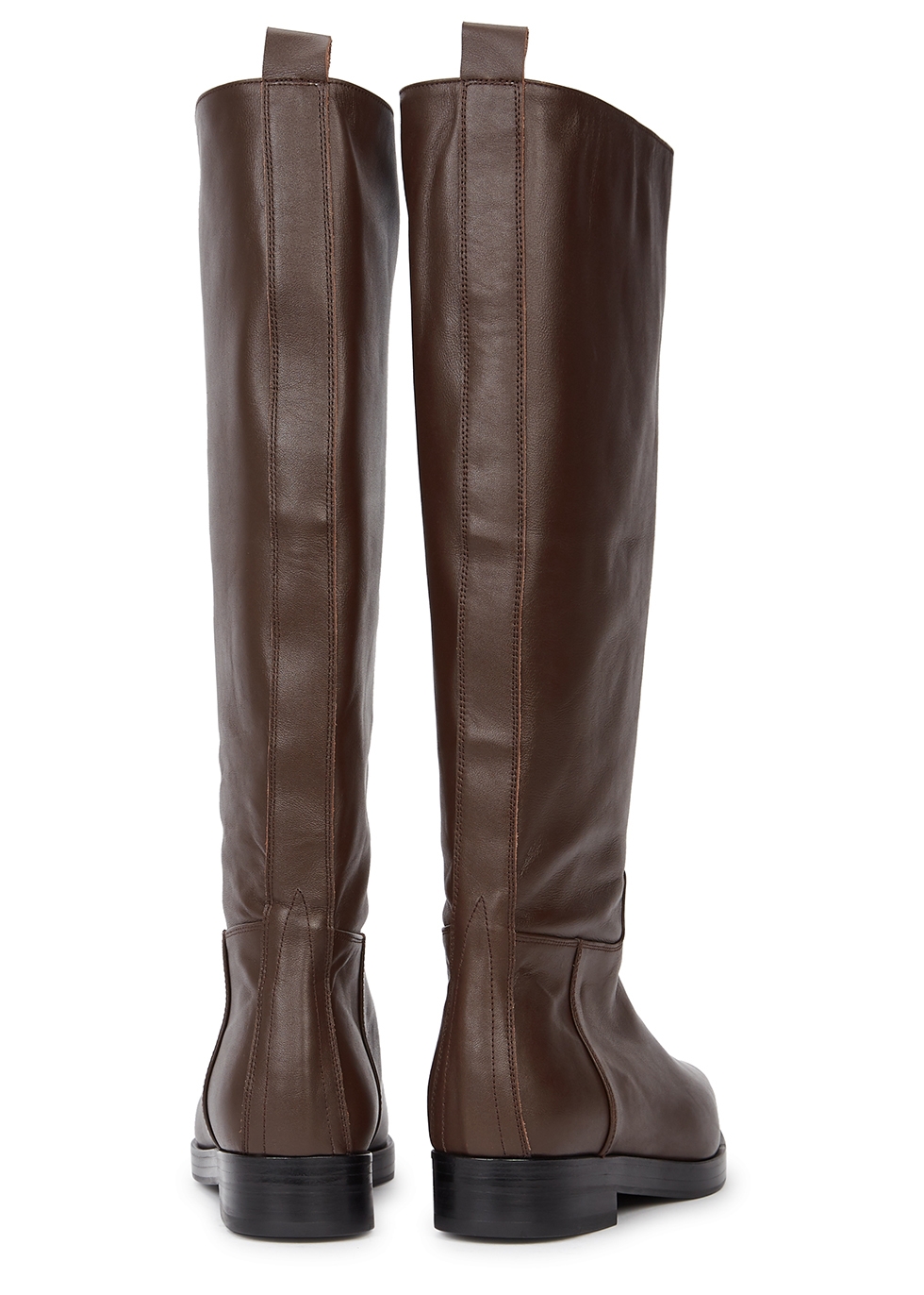 Low Classic Western brown leather knee 