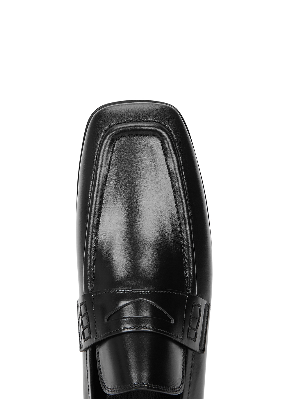 classic black loafers