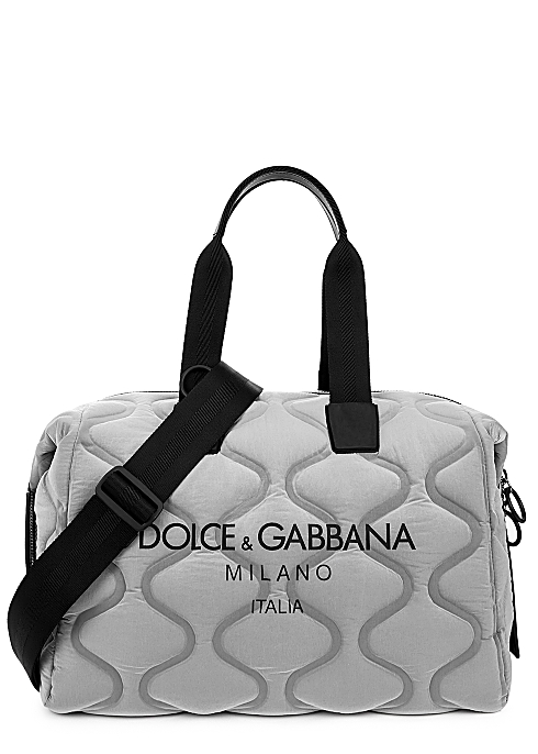 Palermo Tecnico grey quilted nylon holdall - Dolce & Gabbana