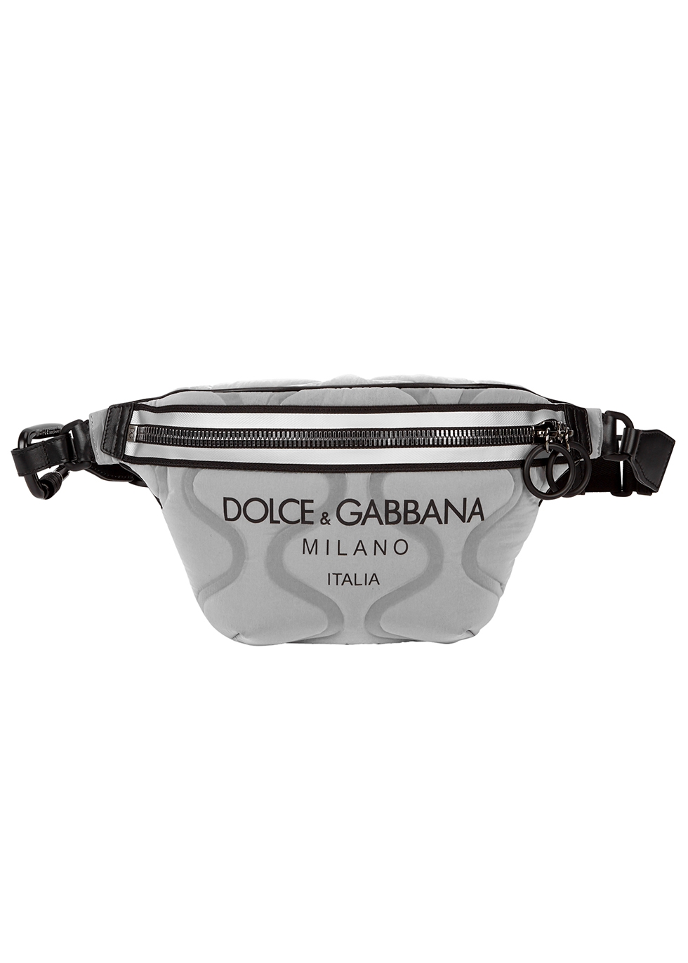 Palermo Tecnico grey quilted nylon belt bag