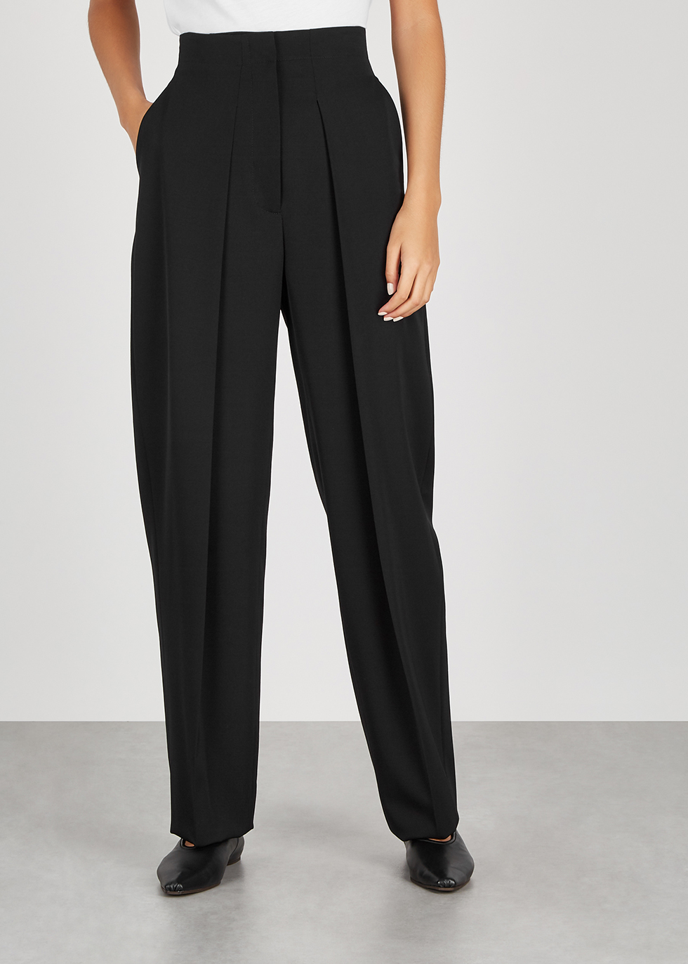 casual wool trousers