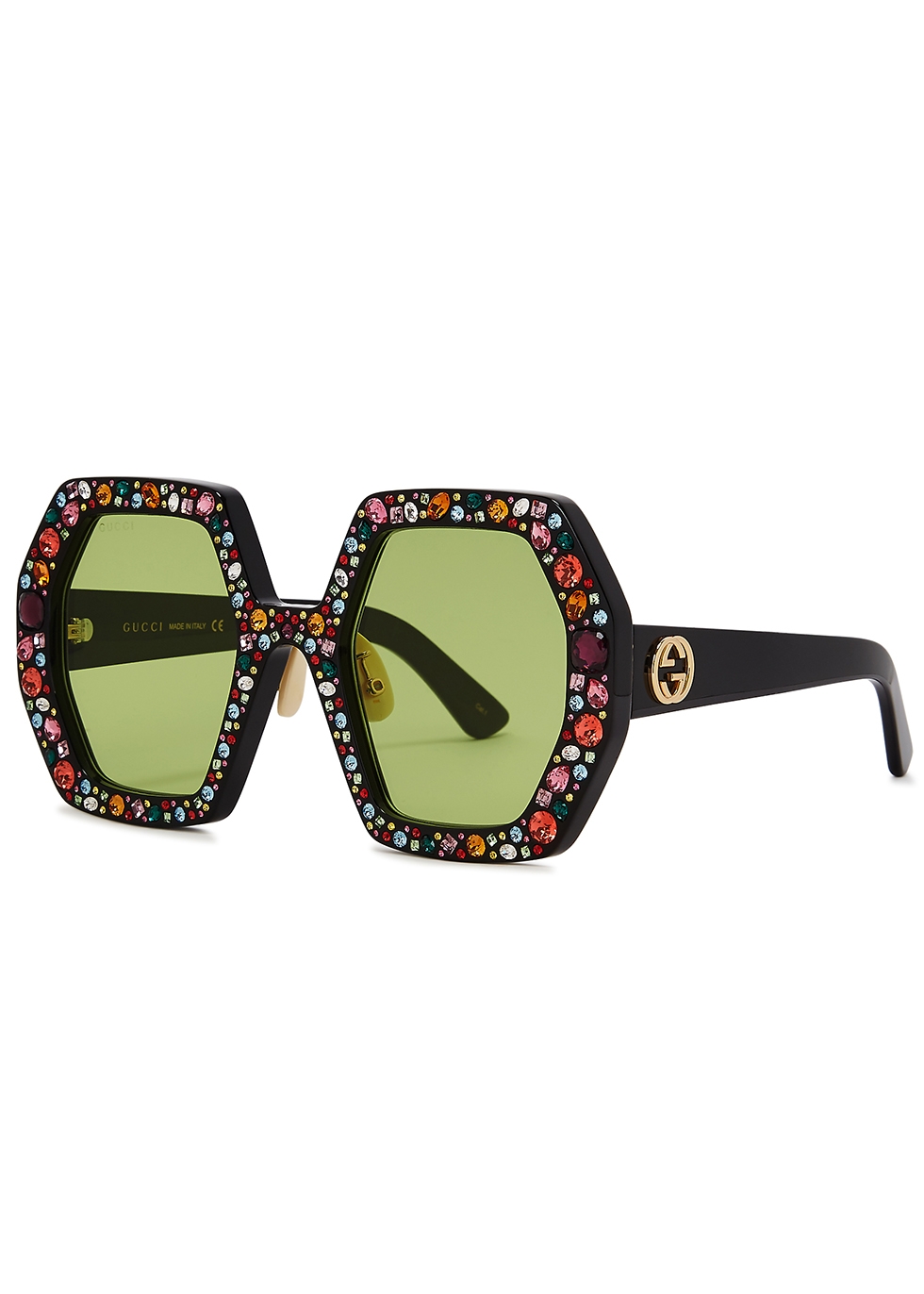 gucci embellished sunglasses