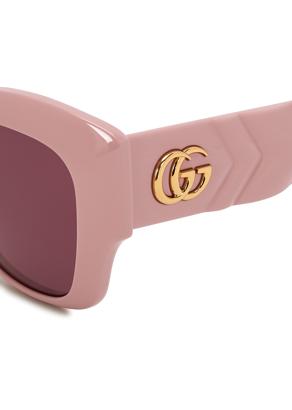 pink oversized gucci sunglasses