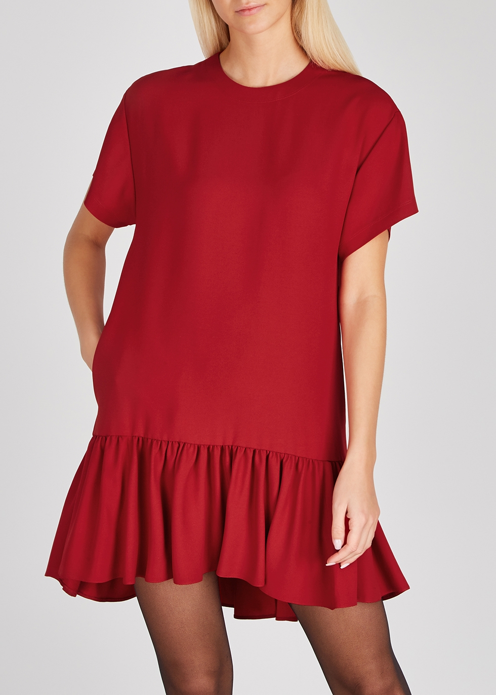 red mini dress casual