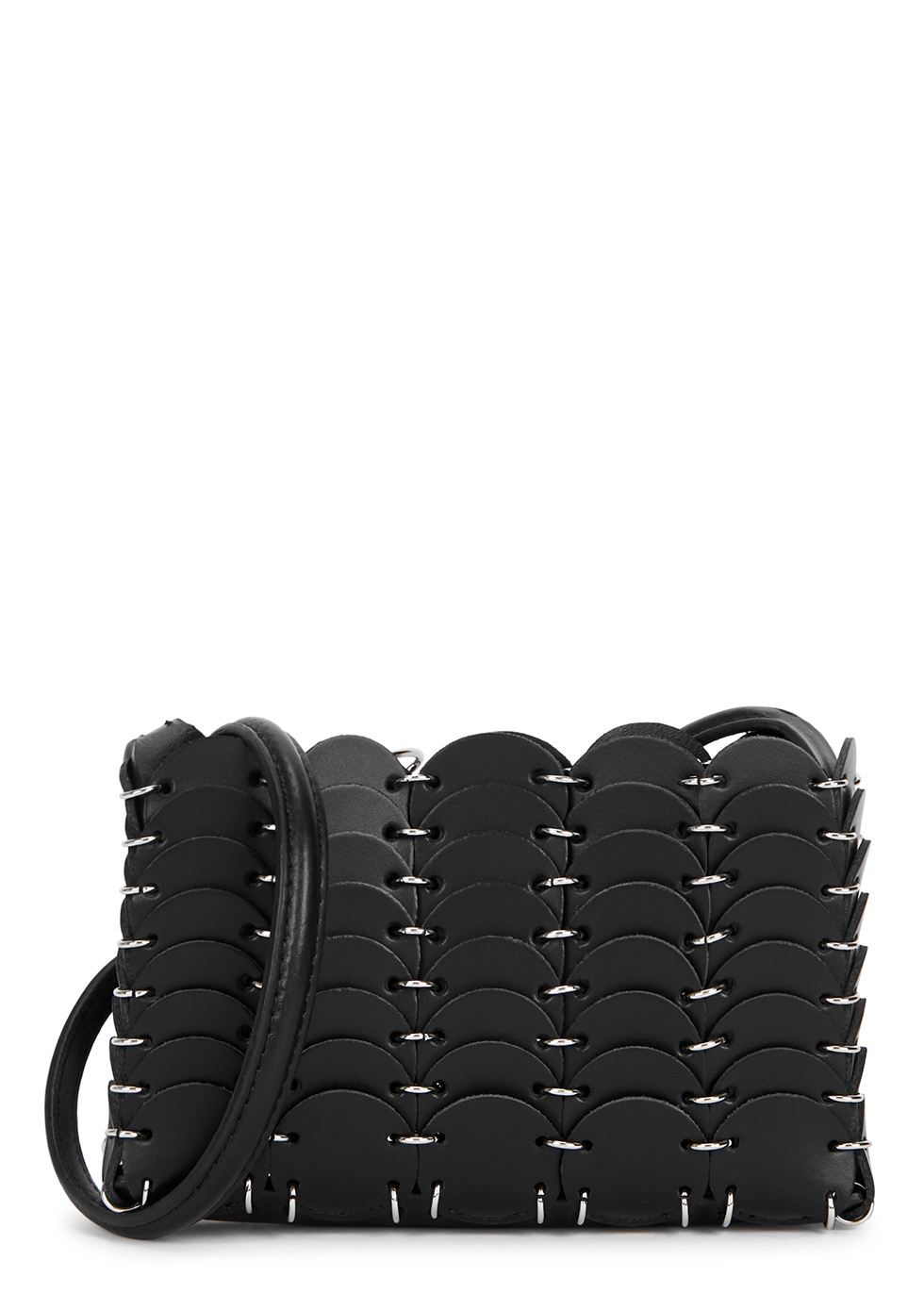 Pacoio mini black leather top handle bag