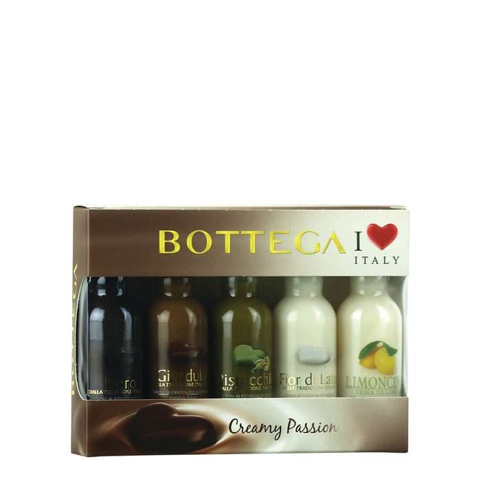 Bottega SpA Creamy Liqueur Miniatures Gift Pack 5 X 30ml