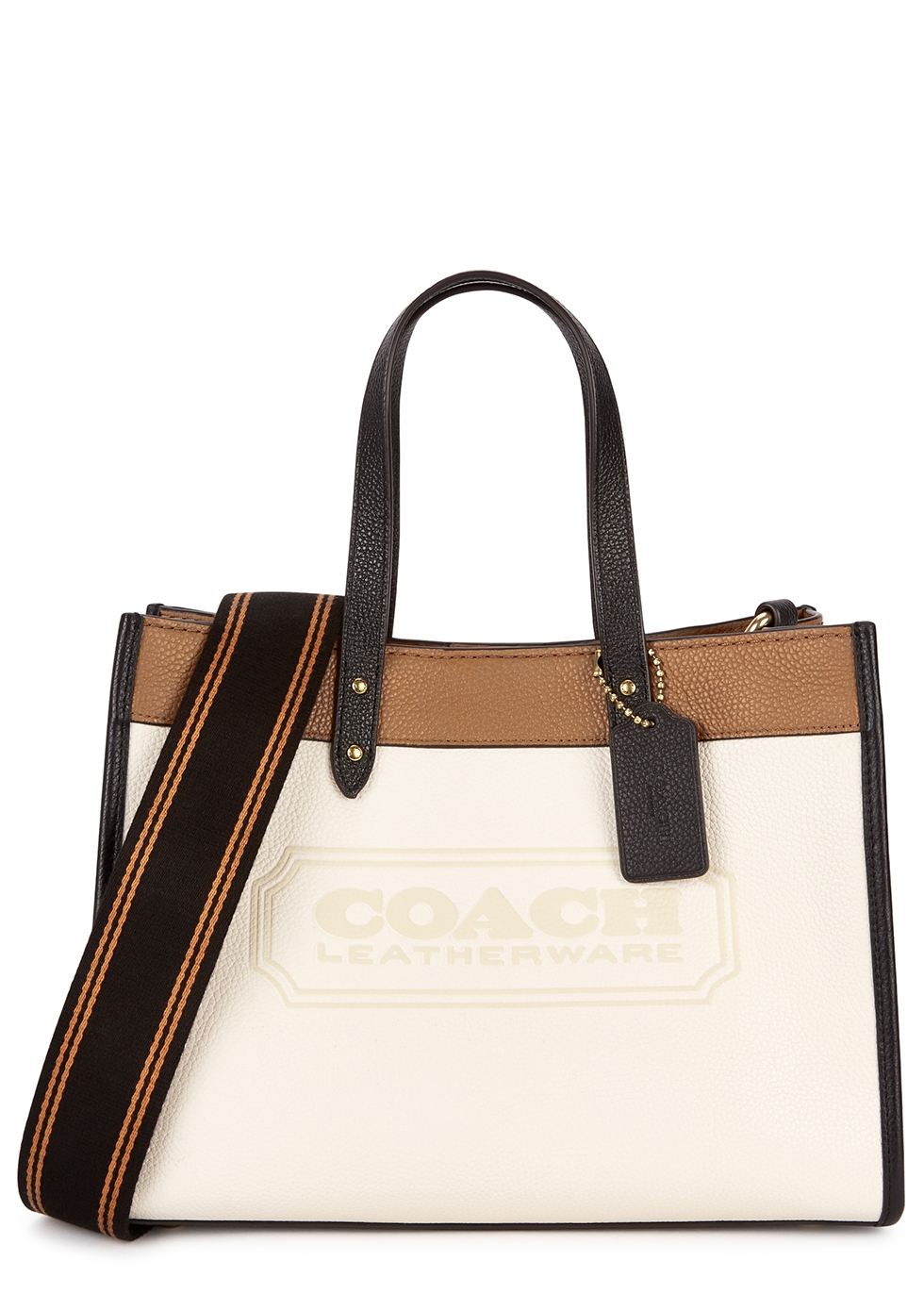 Field 30 panelled leather tote