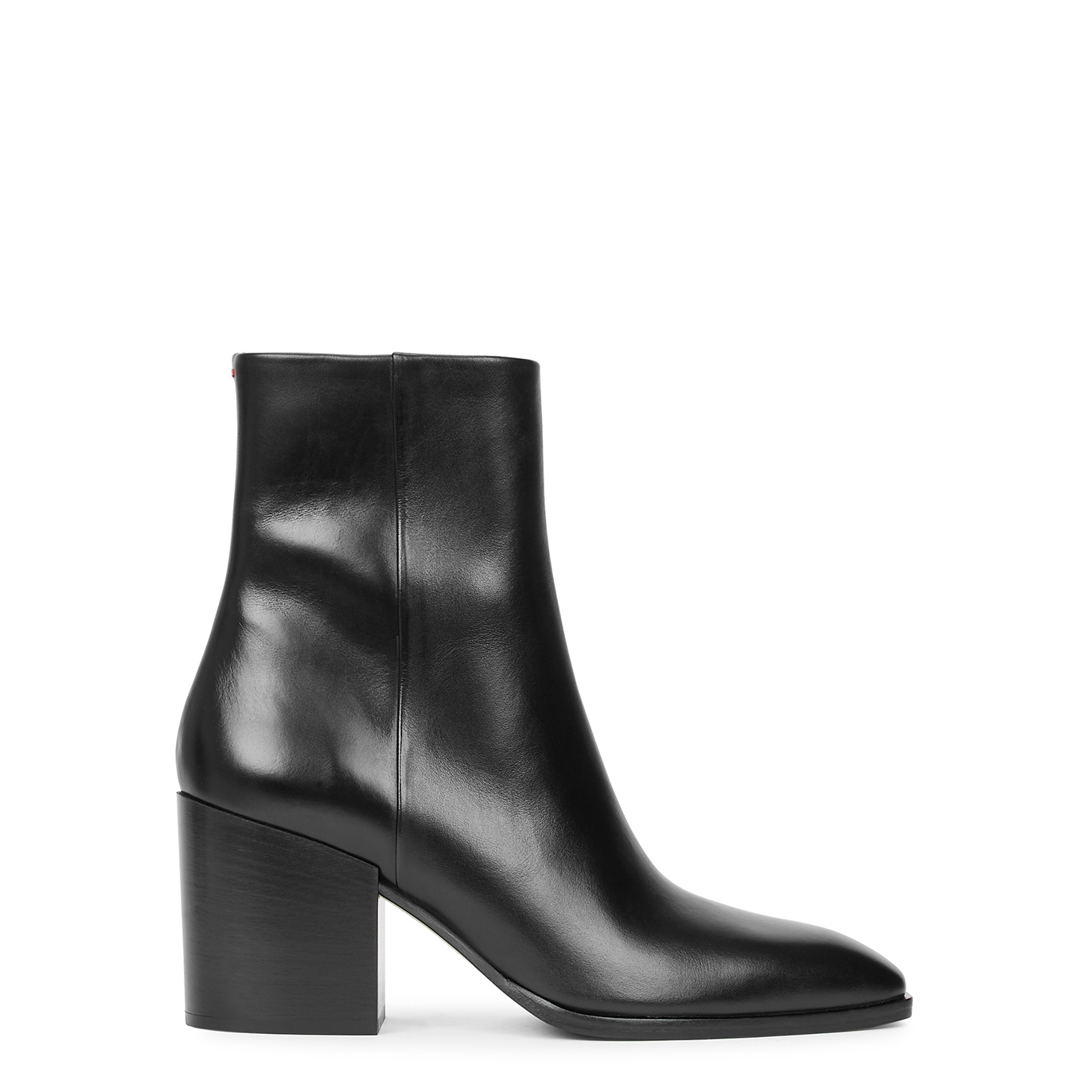 Aeyde Leandra 80 Black Leather Ankle Boots - 3
