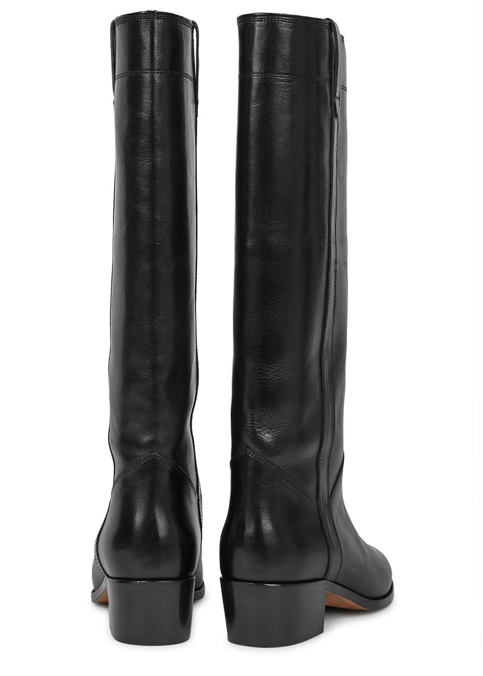 isabel marant black leather boots