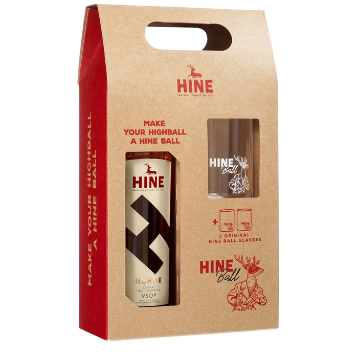 Hine H By Hine VSOP Cognac Highball Glass Gift Pack